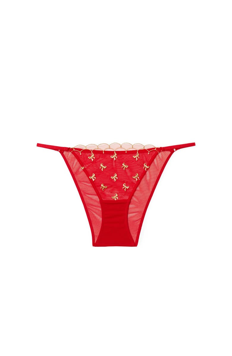 Adore Me Bettie Brazilian Panties, Alternate, color, Dark Red