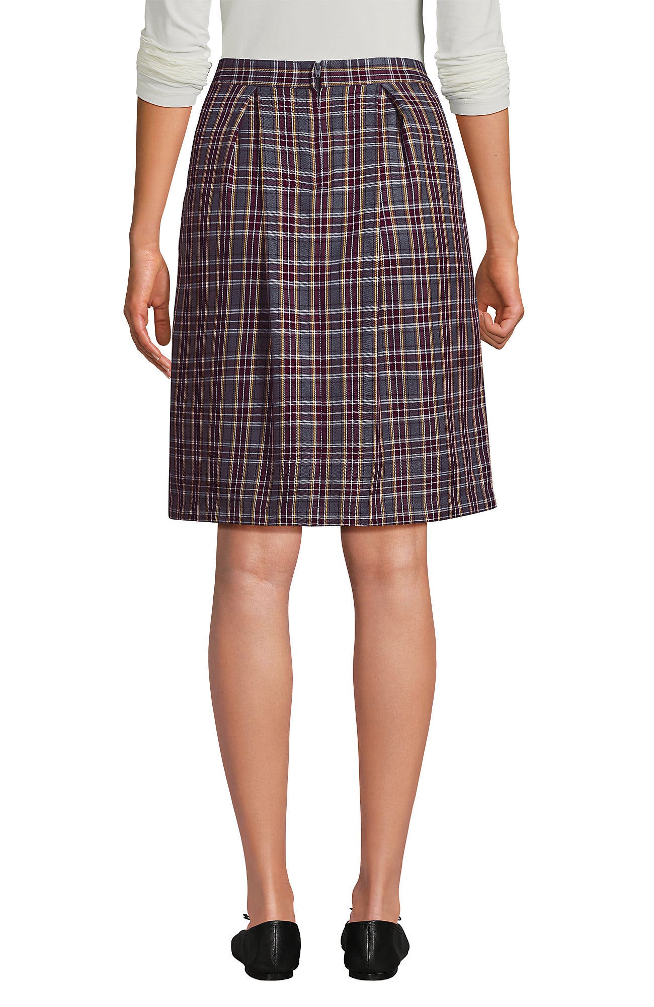 Top of Knee Plaid Skort - image 2