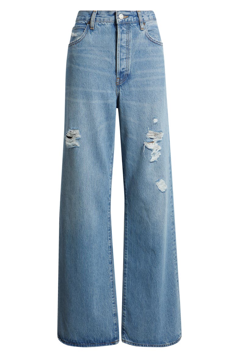 The Loose Ripped Wide Leg Jeans, Alternate, color, SUNDROP