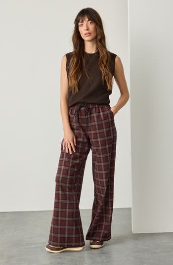 Smokey Joe’s Tartan Check Wide Slacks Smokey Joe's Tartan Check Wide Slacks Smokey Joe's Tartan Check