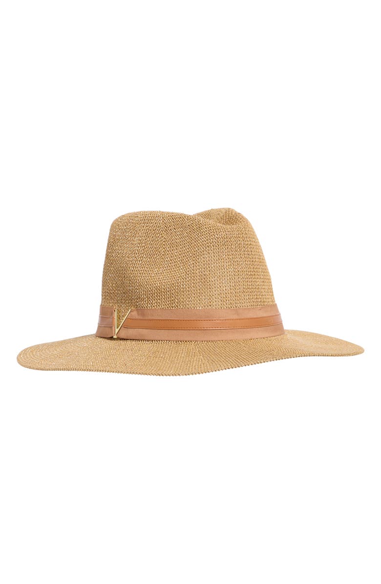 Vince Camuto Shine Packable Panama Hat, Main, color,