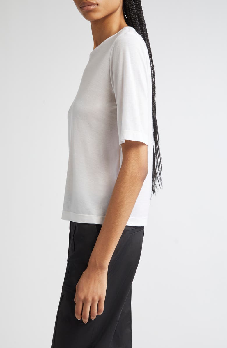 PARTOW Parker Modal & Cashmere T-Shirt, Alternate, color, White
