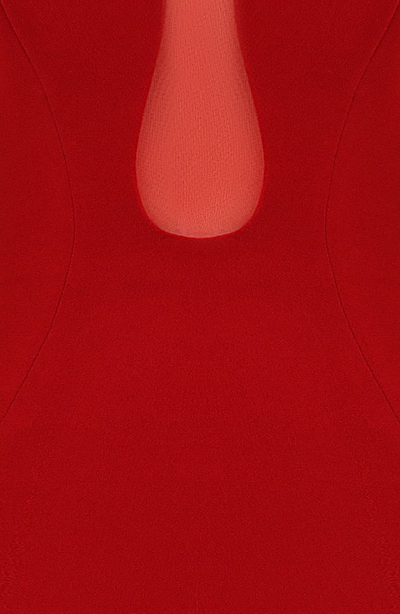 HOUSE OF CB Darcy Long Sleeve Sheath Dress, Alternate, color, True Red