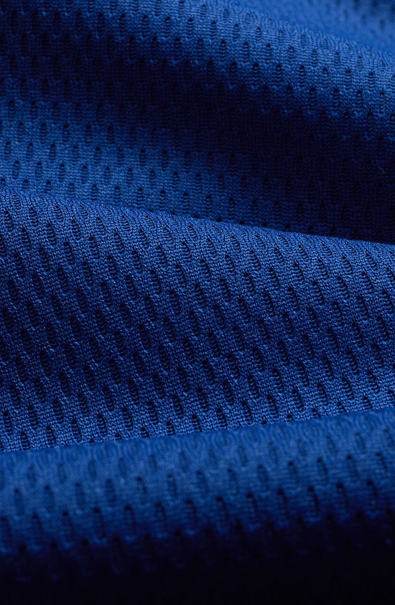 New Balance Made in USA Relaxed Mesh Zip Polo, Alternate, color, Inkwell