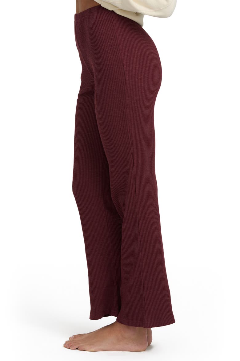 Fever Twist Flare Rib Pants, Alternate, color, PINKIE