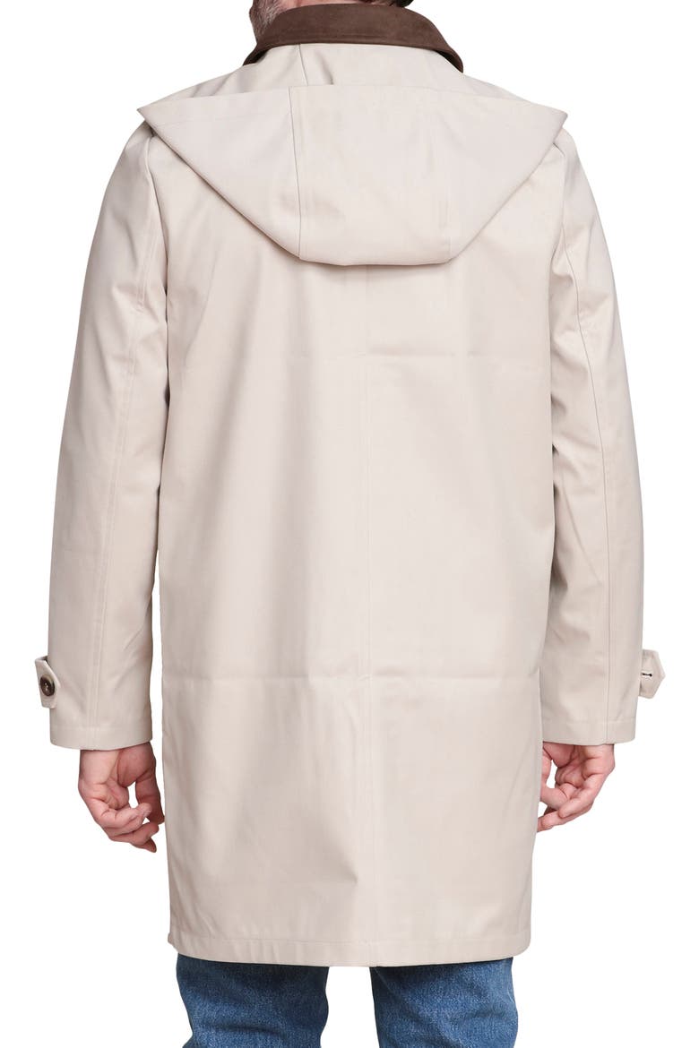 Combo Collar Mac Coat with Detachable Hood, Alternate, color, KHAKI