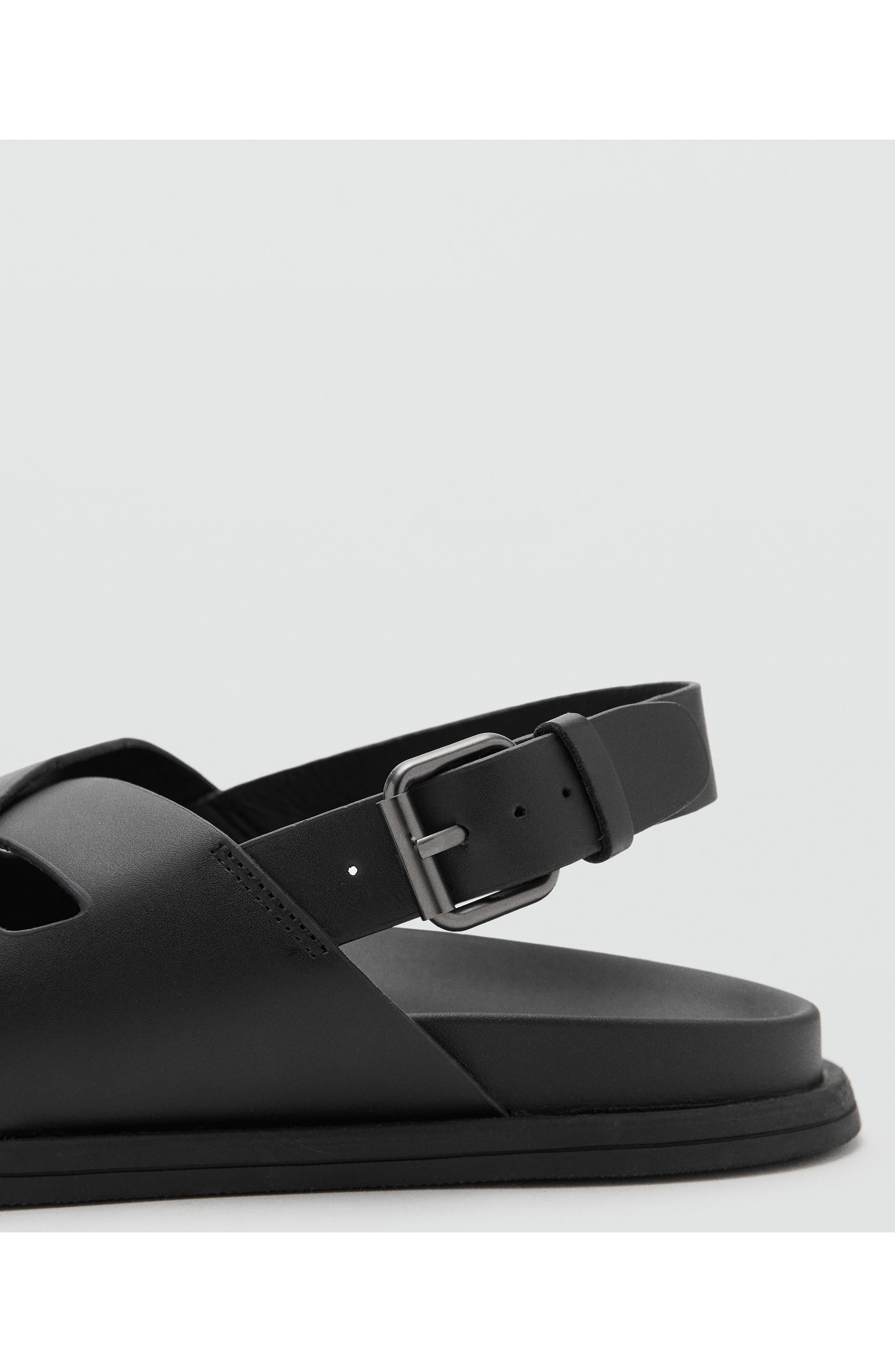 Crisscross Leather Slingback Sandal, Alternate, color, BLACK