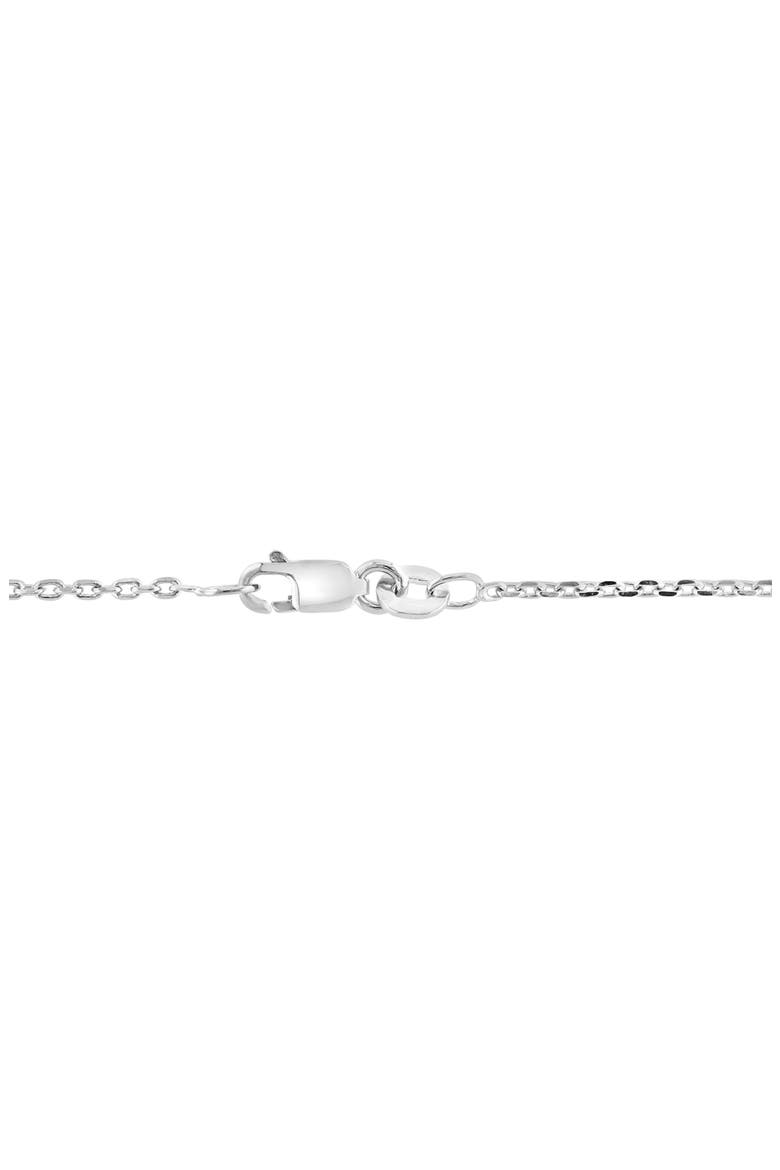 Sterling Silver Diamond 'S' Initial Pendant Necklace, Alternate, color, SILVER