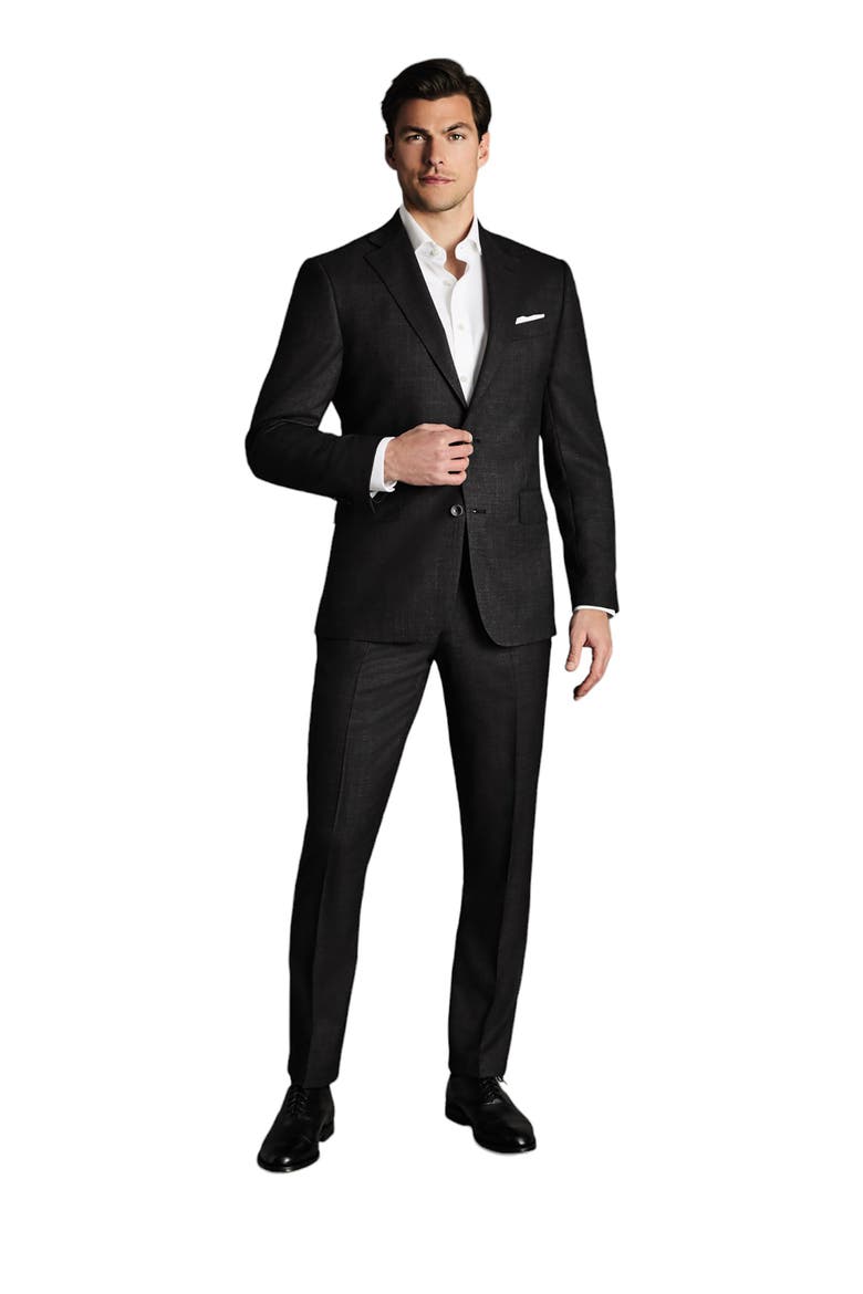 Slim Fit End On End Ultimate Performance Suit Jacket, Main, color, Charcoal Grey