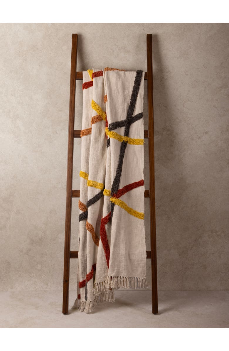 GAURI KOHLI Tashi Throw Blanket 50"x60", Alternate, color, Multicolored