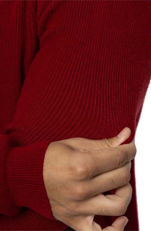 Spring + Mercer Ribbed Turtleneck Sweater In Jester Red