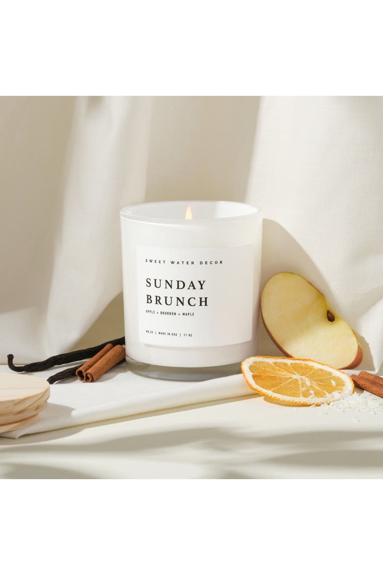11oz White Jar Candle - Sweet Scents, Alternate, color, Sunday Brunch