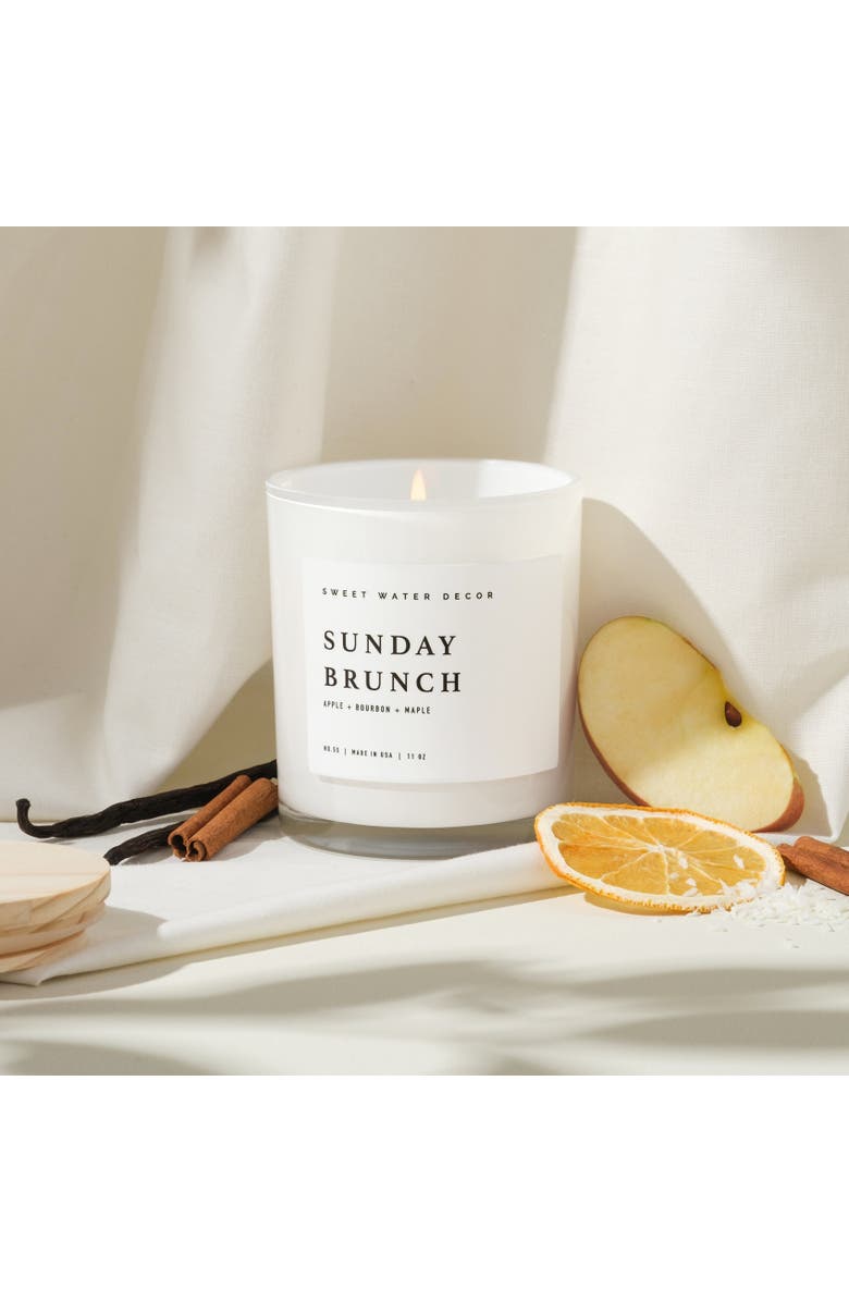 SWEET WATER DECOR 11oz White Jar Candle - Sweet Scents, Alternate, color, Sunday Brunch