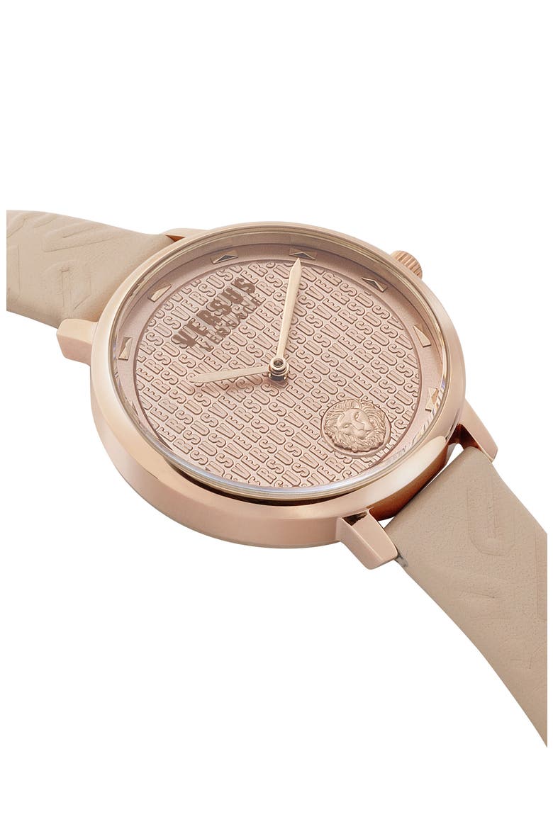 La Villette Leather Strap Watch, 36mm, Alternate, color, LIGHT ROSE/ ROSE GOLD