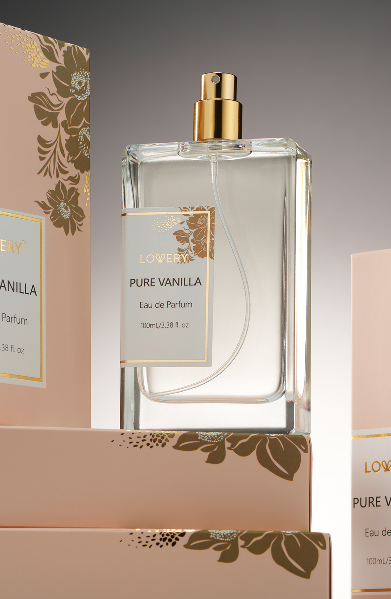 Lovery Pure Vanilla Eau de Parfum Fragrance, Alternate, color, Light Pink / Gold