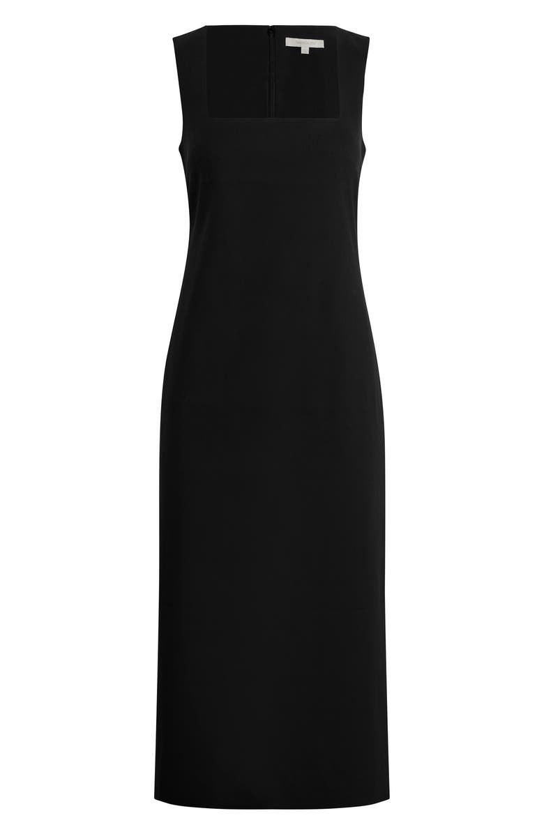 Favorite Daughter The Perfect Opportunity Linen Blend Midi Dress, Alternate, color, Black