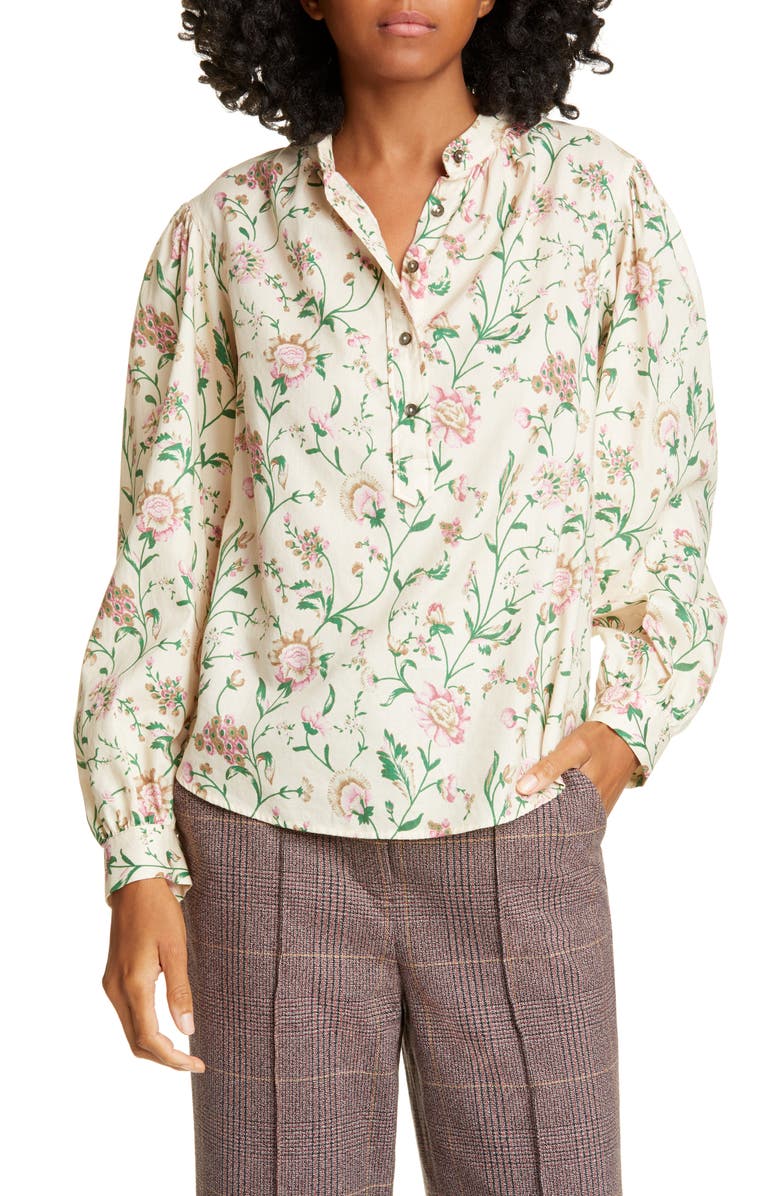 La Vie Rebecca Taylor Wild Peony Top, Main, color, 