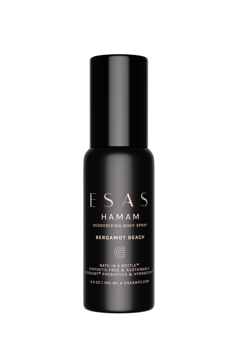 Esas NYC Bergamot Beach Hamam Organic Deo Body Spray - Citrus & Coconut Water, Main, color, 3.4 Oz