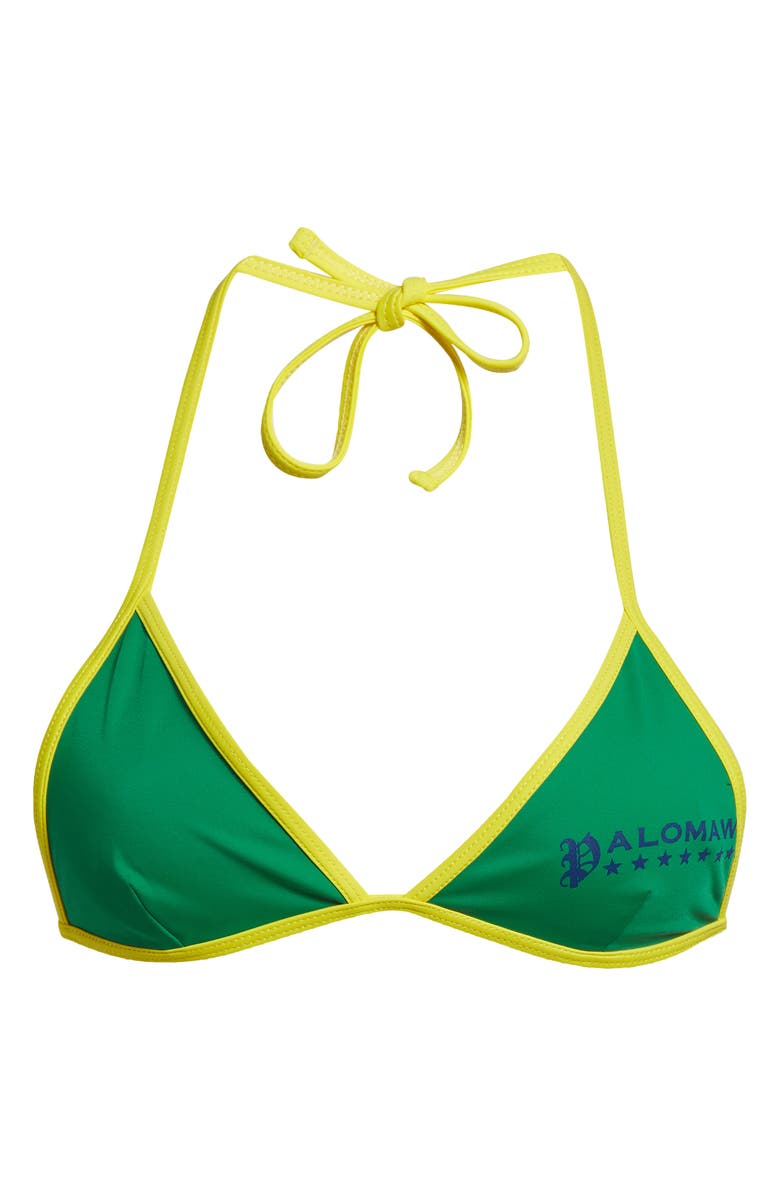 Paloma Wool Lanny Graphic Triangle Bikini Top, Alternate, color, 