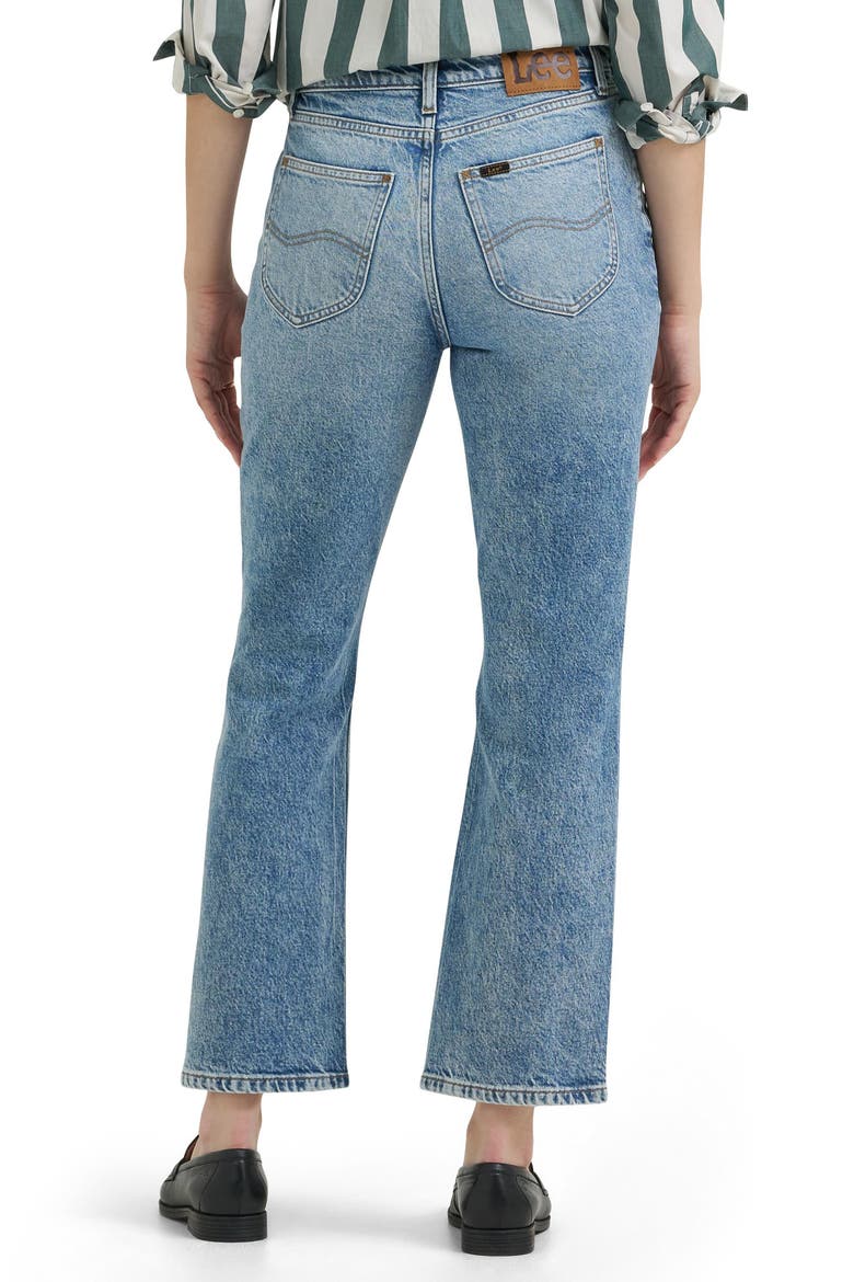 High Waist Kick Bootcut Jeans, Alternate, color, PARTLY IN BLUE