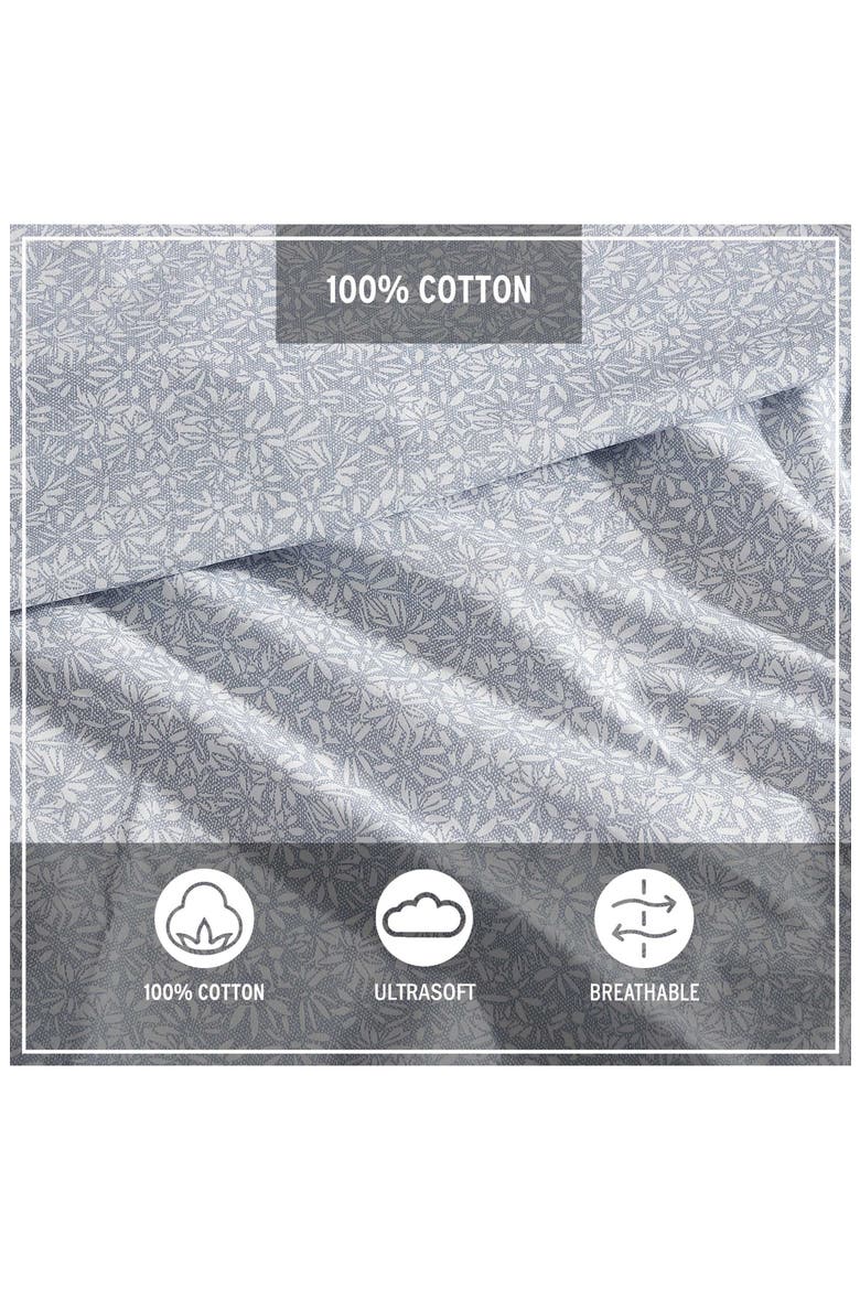 Little Blossom Cotton Sheet Set, Alternate, color, GREY