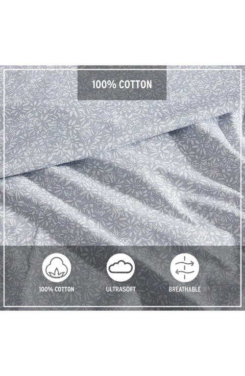 Eddie Bauer Little Blossom Cotton Sheet Set In Grey