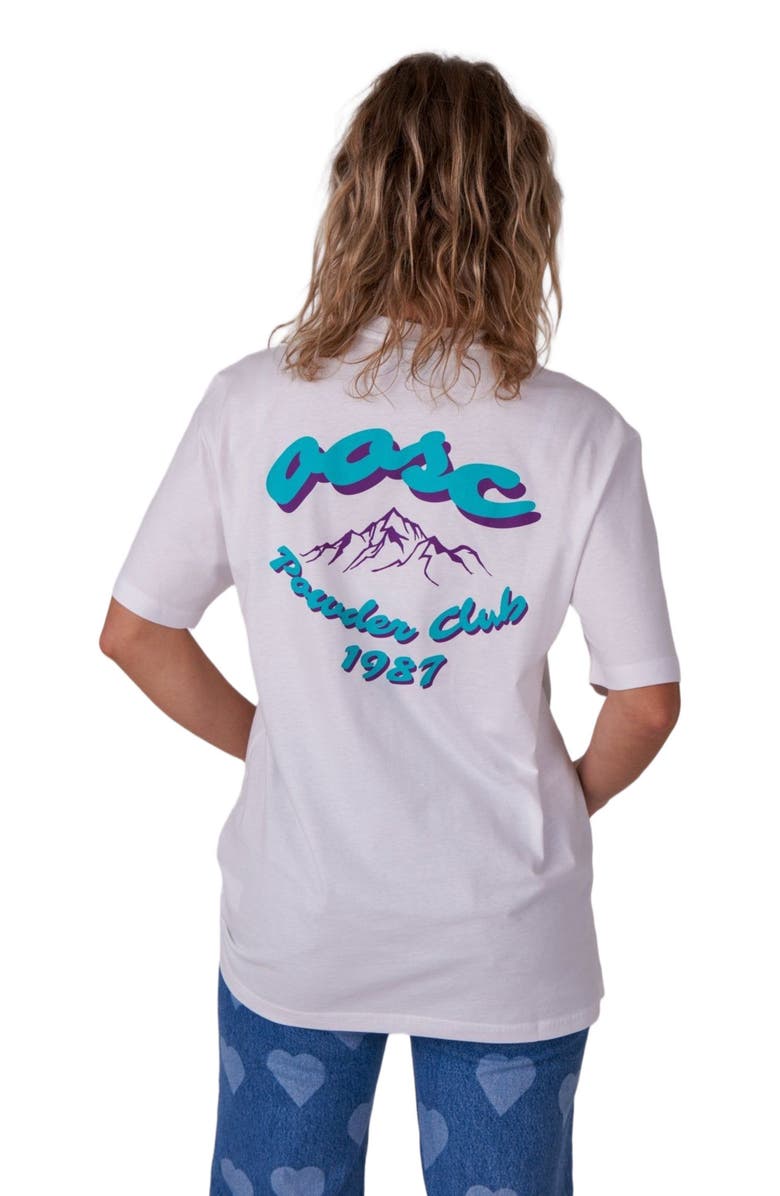 OOSC Powder Club T-Shirt - White, Alternate, color, 
