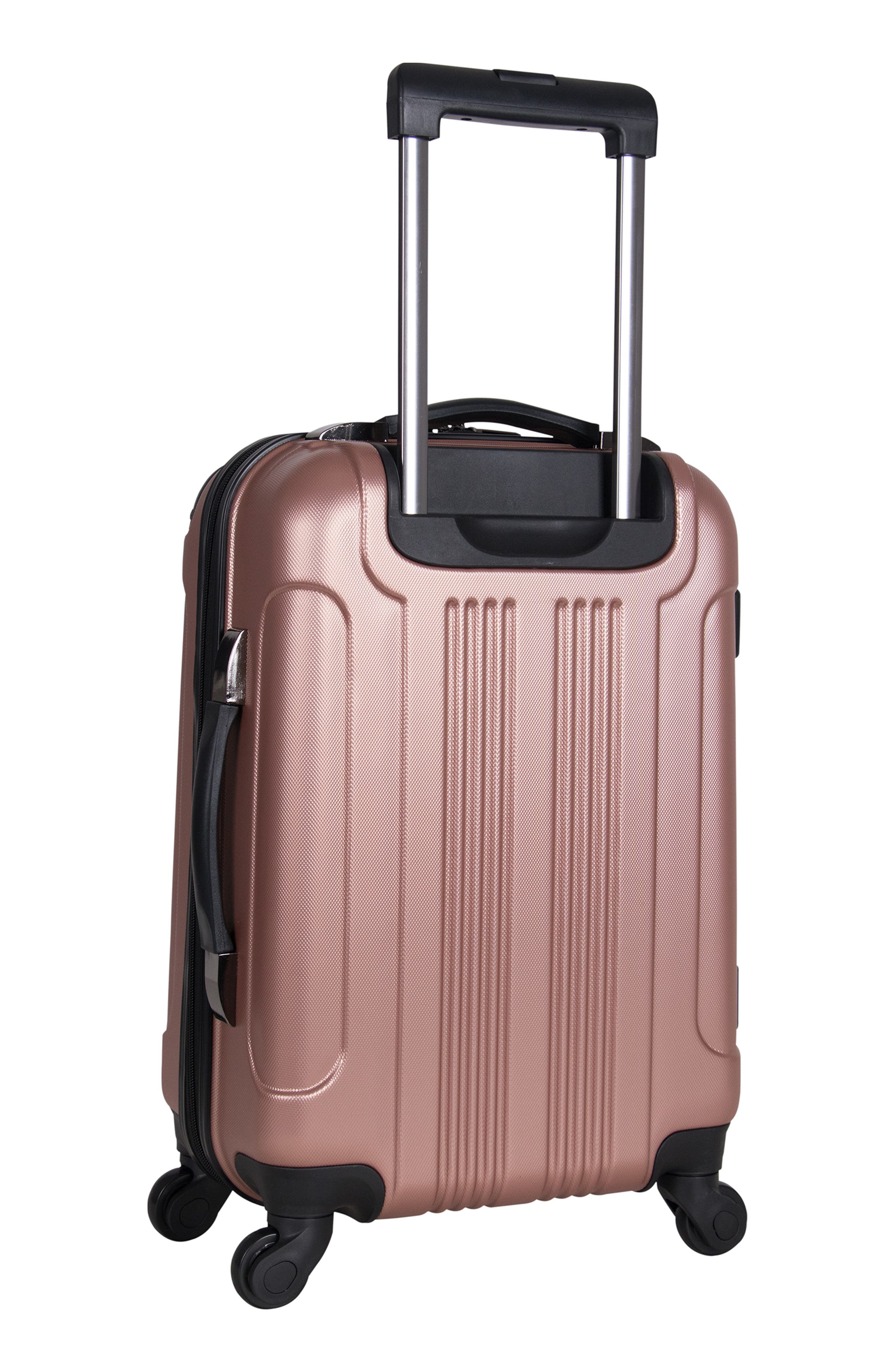 Kenneth Cole Reaction Out of Bounds 20" Lightweight Hardside 4-Wheel Spinner Carry-On Luggage, Alternate, color, Rose Gold