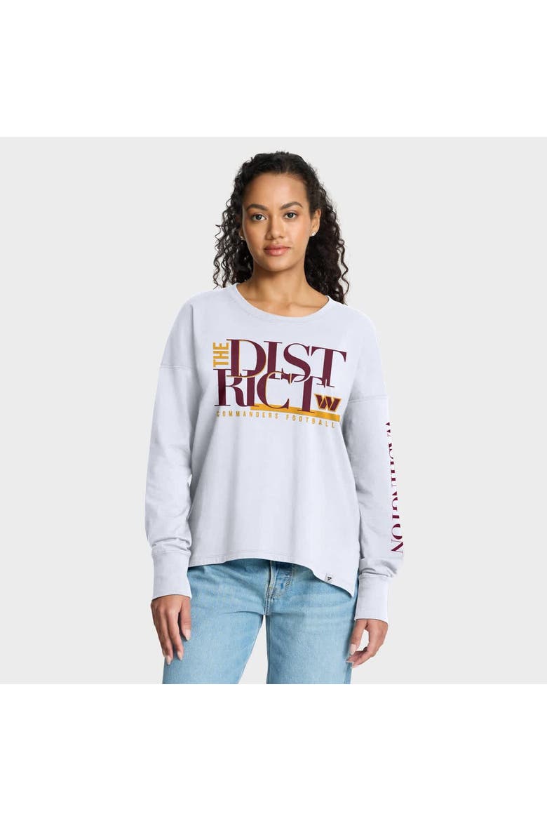 Women's Fanatics White Washington Commanders Hometown Legacy Long Sleeve T-Shirt, Main, color, White