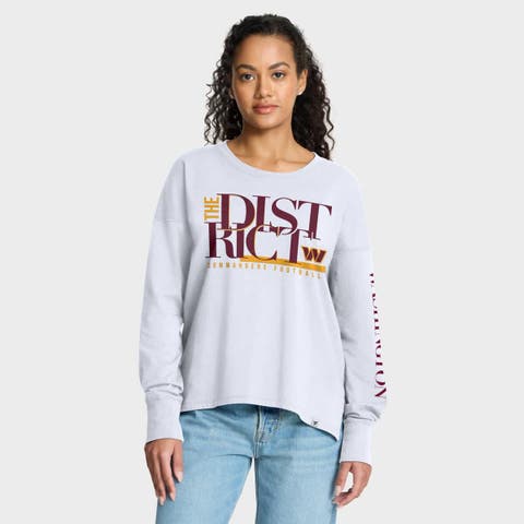 Women's Fanatics White Washington Commanders Hometown Legacy Long Sleeve T-Shirt