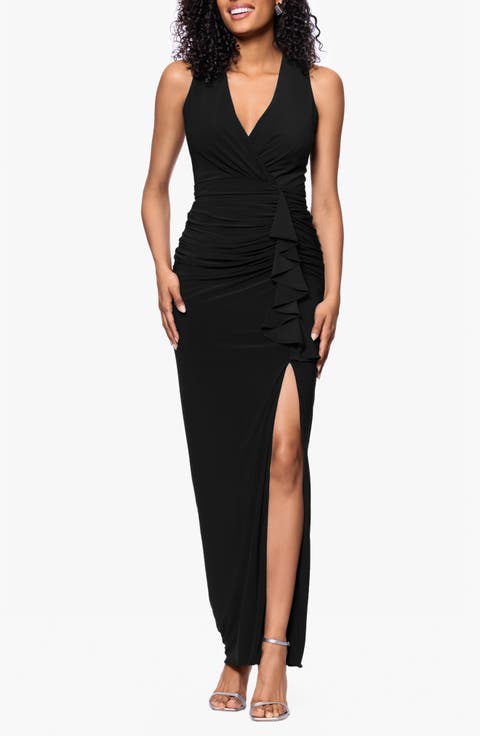 Women's V-neck Evening Dress Women's V-neck Evening Dress