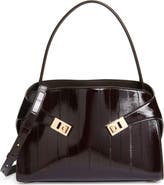 FERRAGAMO Small Hug Eelskin Leather Handbag