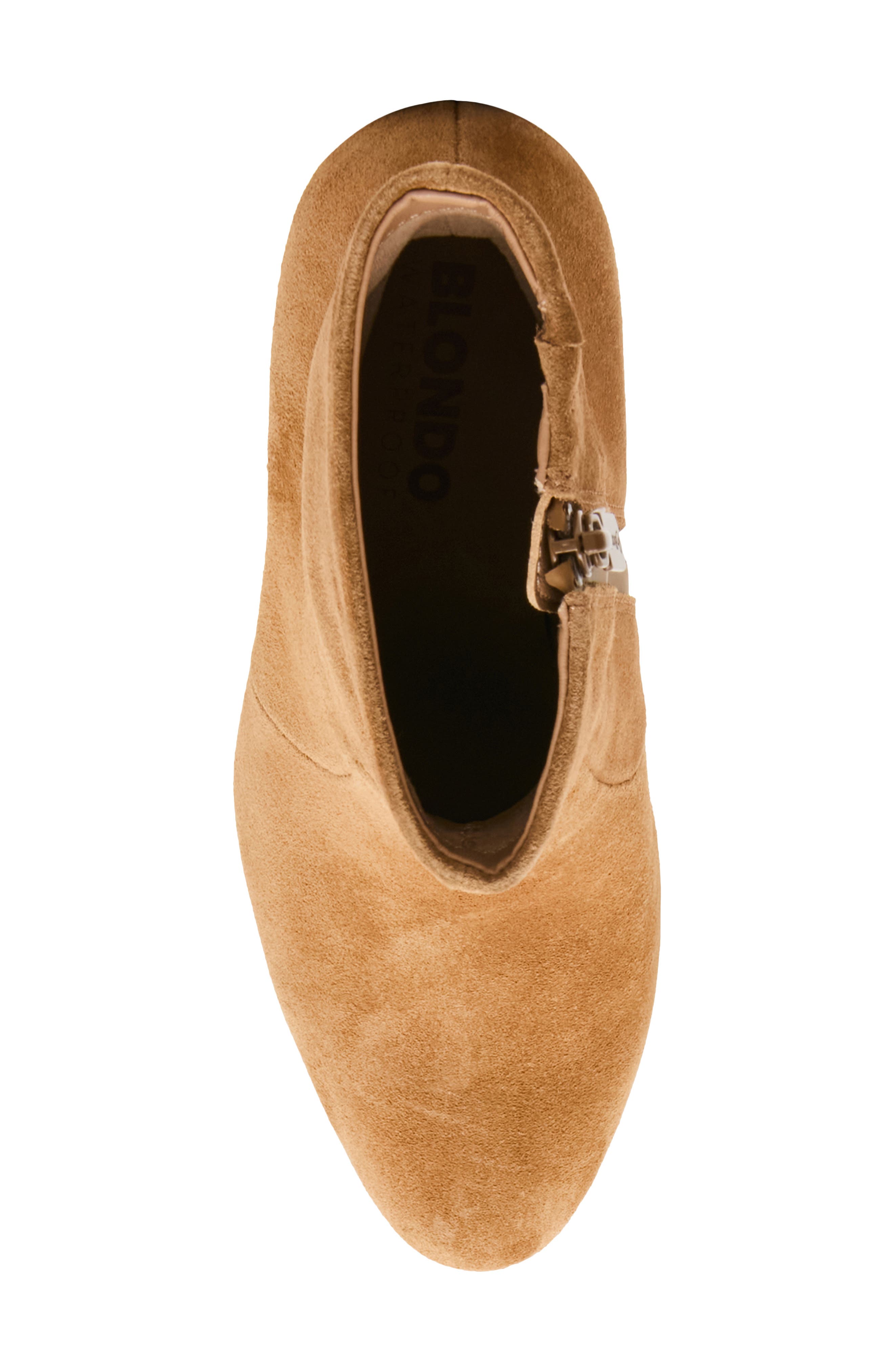Mara Waterproof Bootie, Alternate, color, CAMEL SUEDE