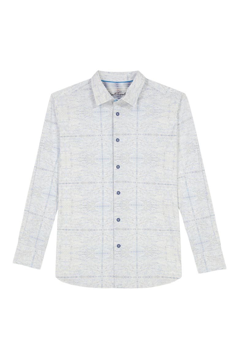 Irving Knit Button-Up Shirt, Alternate, color, BLUE