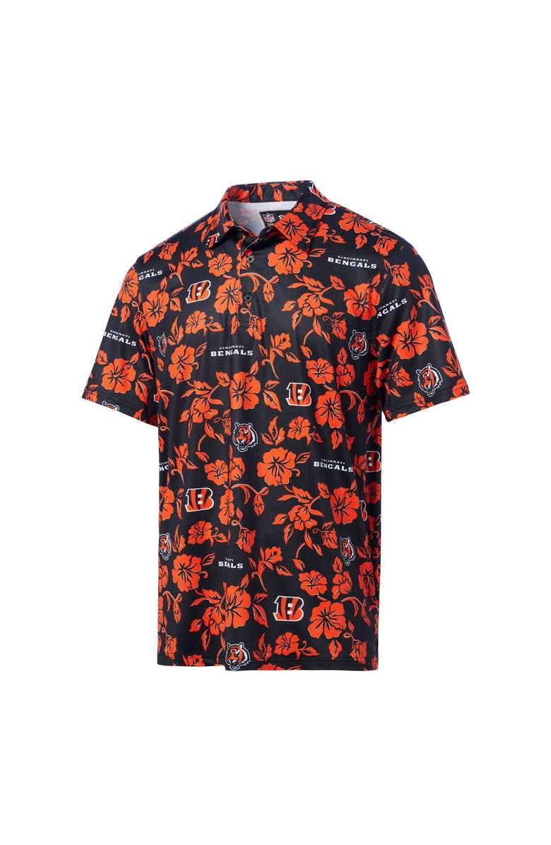 Reyn Spooner Men's Reyn Spooner Black Cincinnati Bengals Pua Performance Polo, Alternate, color, Black