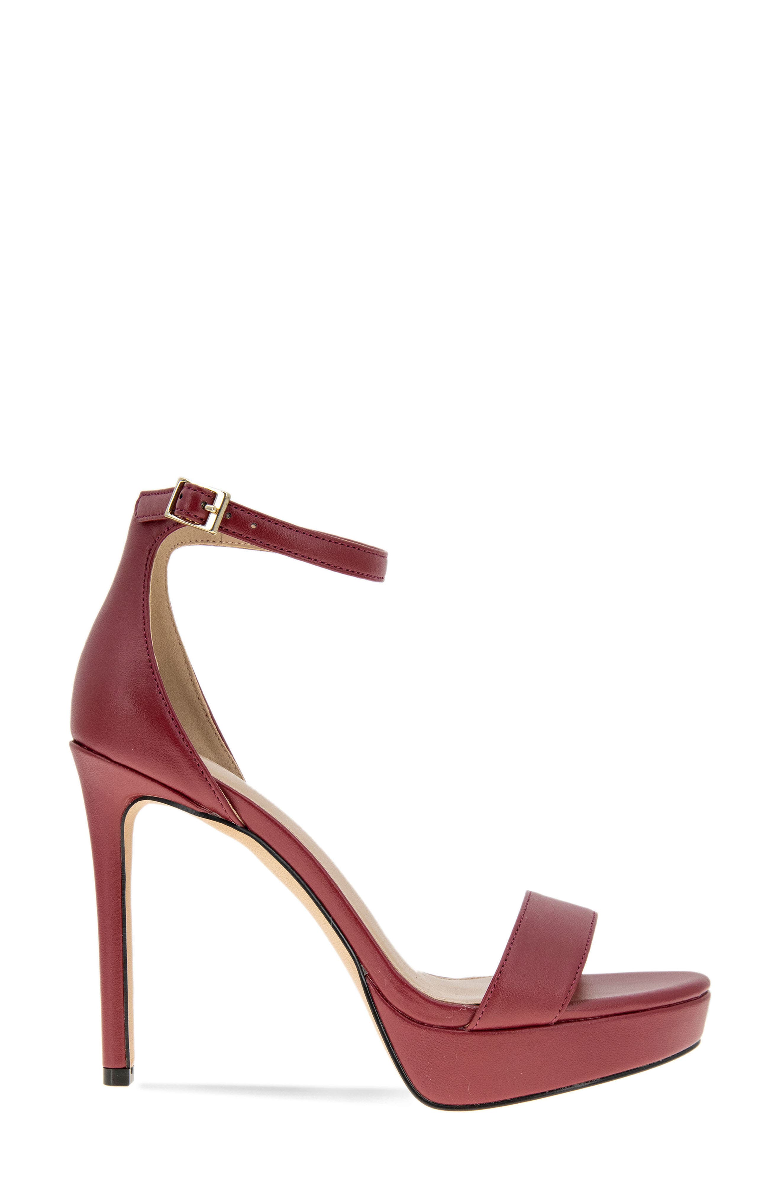 Nallah Platform Sandal, Alternate, color, RHUBARB
