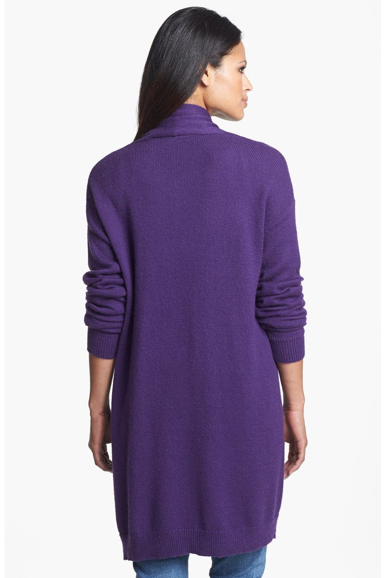 Open Front Cardigan, Alternate, color, PURPLE CROWN