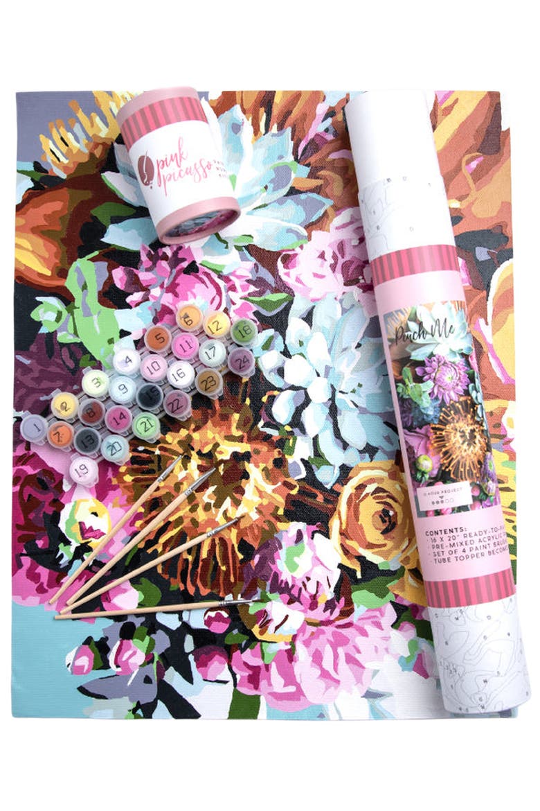 Pinch Me Paint by Numbers Kit, Alternate, color, Multicolored Floral