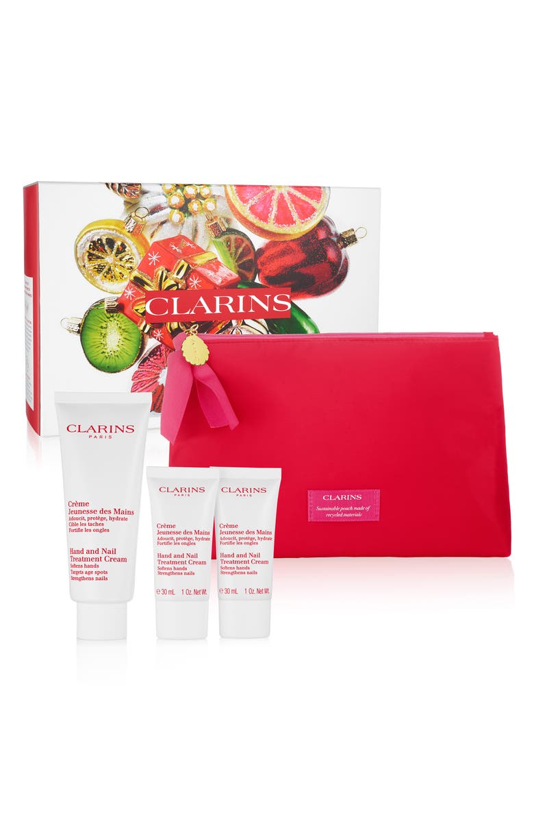Clarins Hand & Nail Treatment Cream Trio USD $49 Value, Alternate, color,
