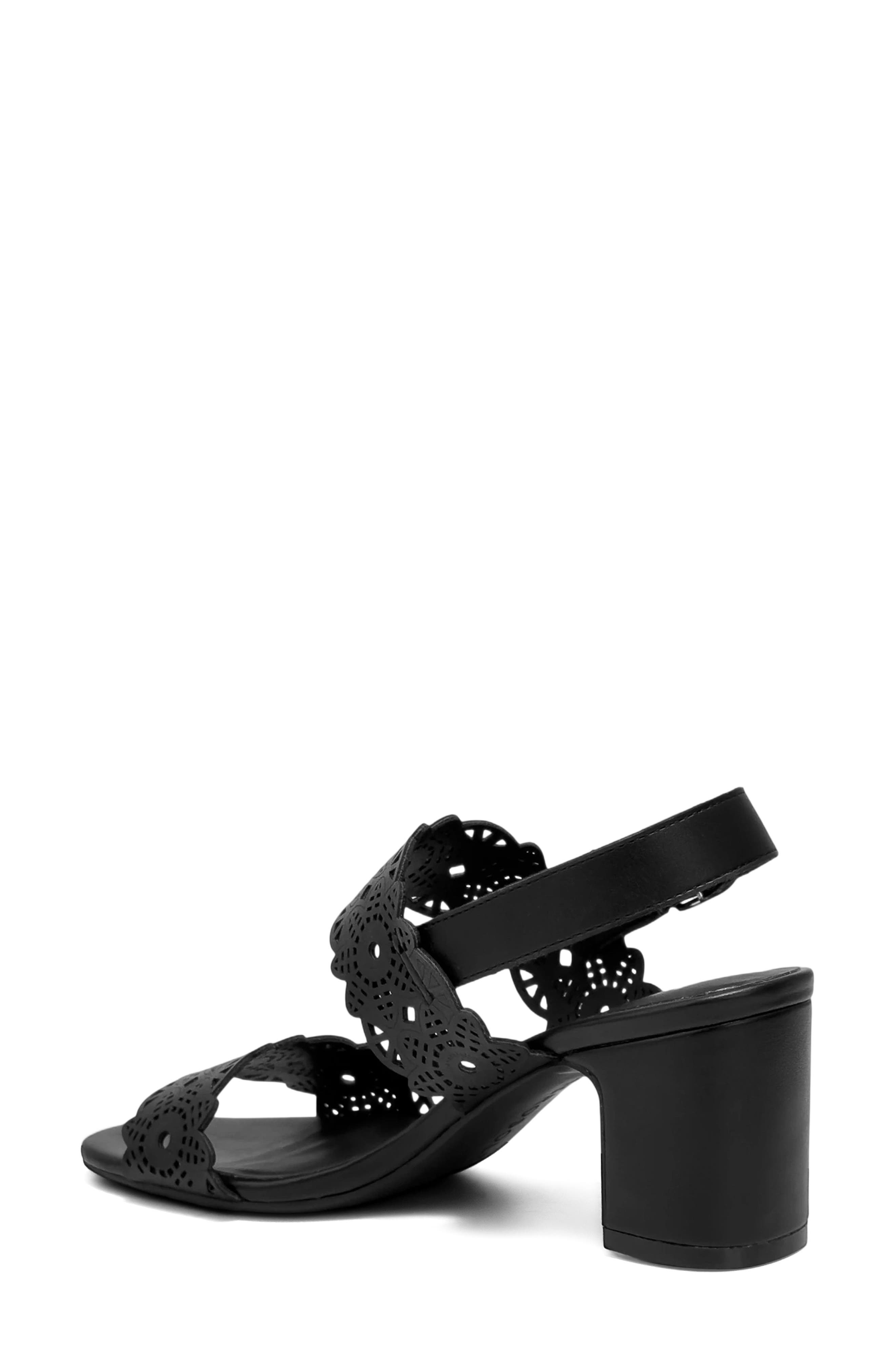 Aerosoles Glen Slingback Sandal, Alternate, color, Black Perf Fx Nappa