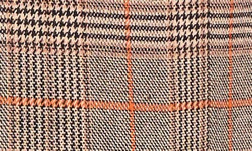 Paisley & Gray Dover Slim Fit Orange Glen Plaid Blazer In Brown