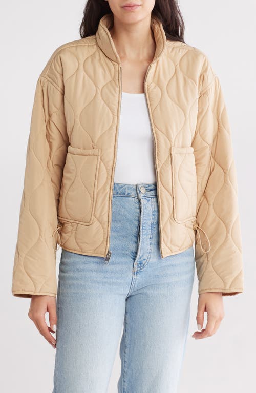 Steve Madden Onion Quilt Jacket In Toffee