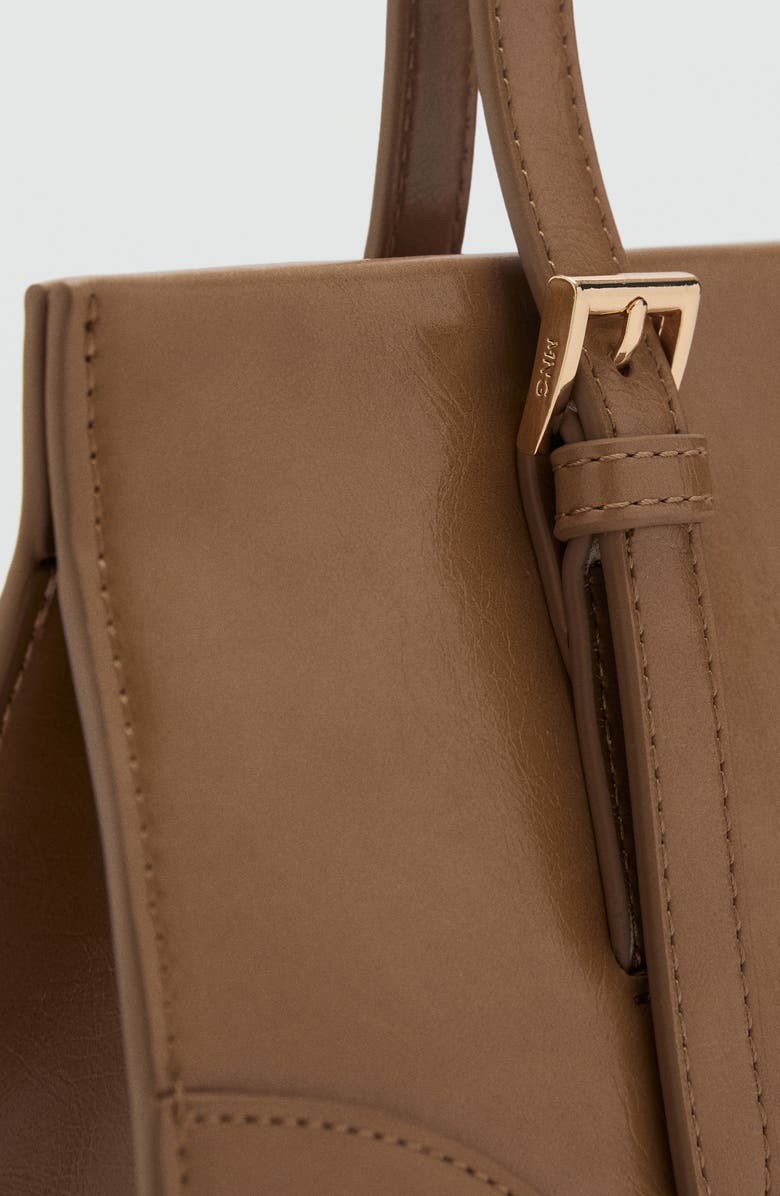 MANGO Faux Leather Shoulder Bag, Alternate, color,