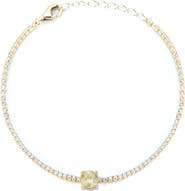 SPHERA MILANO 14K Gold Plated Cubic Zirconia Tennis Bracelet