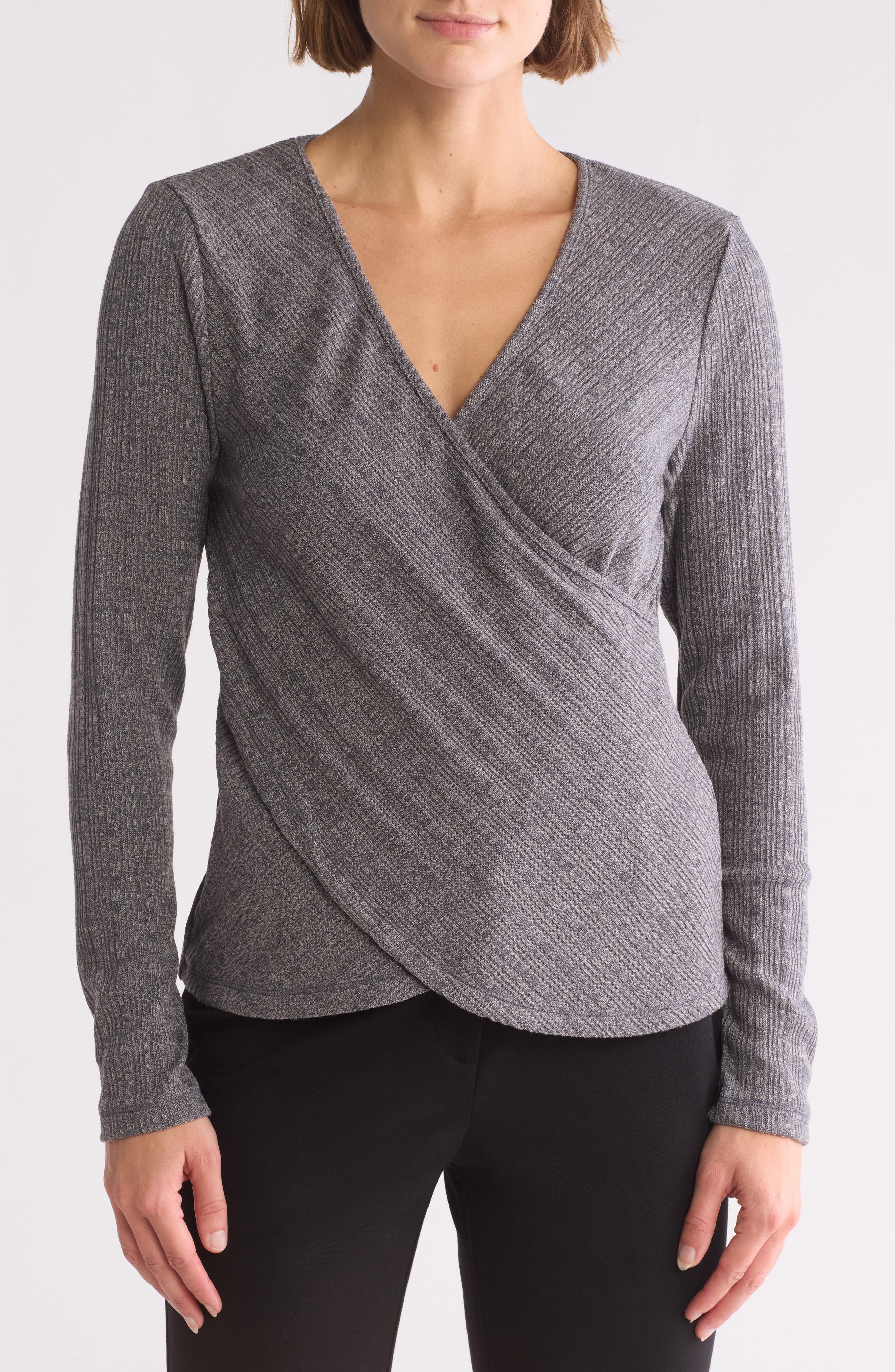 PATRIZIA LUCA Crossover Knit Top