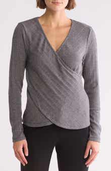 PATRIZIA LUCA Crossover Knit Top