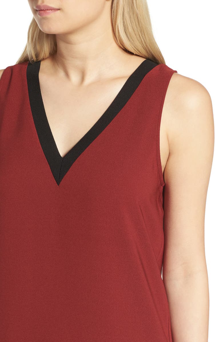 Trouvé Rib Detail Shift Dress, Alternate, color, 