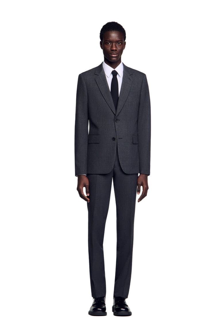 Wool suit jacket, Alternate, color, WHITE