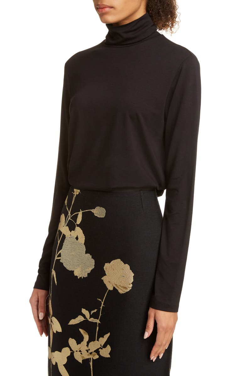 Dries Van Noten Haskol Turtleneck Top, Alternate, color, 