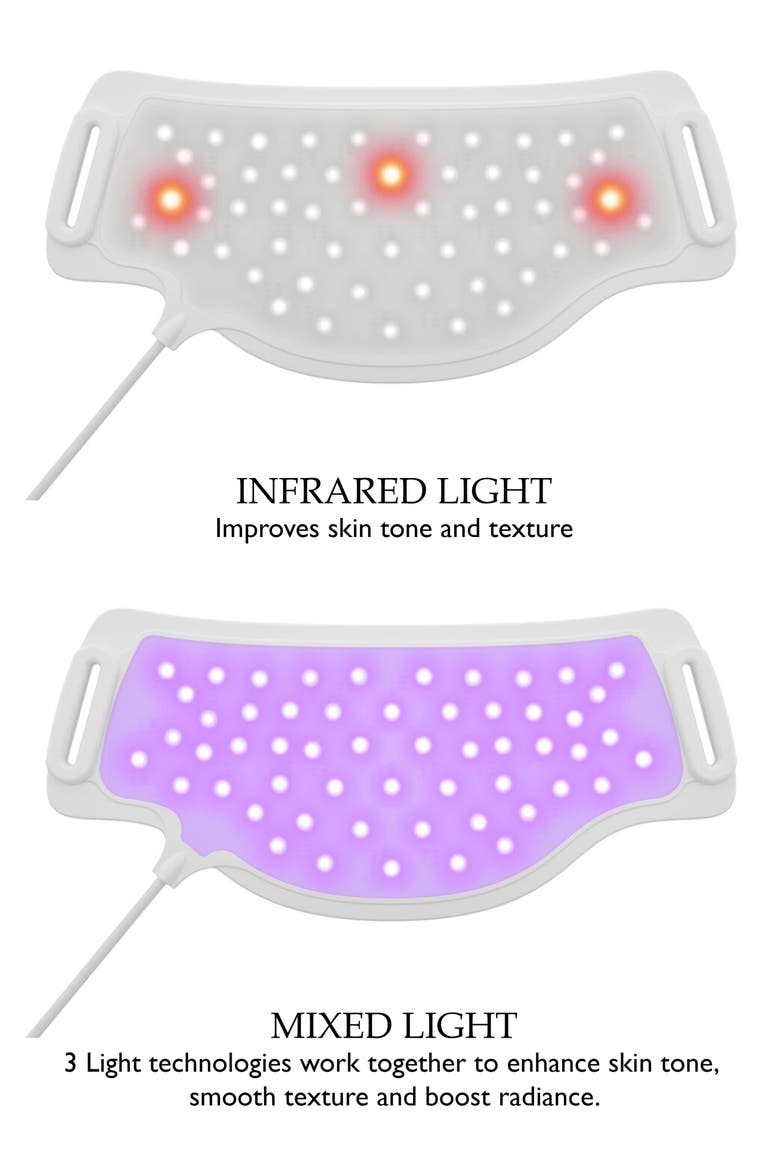 LED Neck Mask, Alternate, color, WHITE